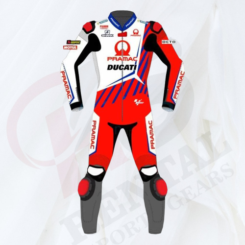 JORGE MARTIN MOTORCYCLE LEATHER SUIT DUCATI PRAMAC 2021