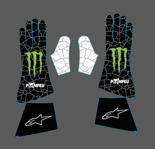 Ken Block 2012 Karting Race glove Monster Energy