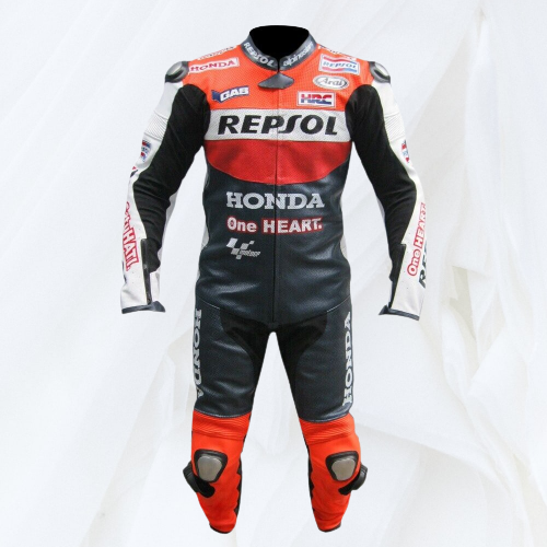 Honda Repsol Cowhide Leather Suit Motorbike Leather Racing Suit