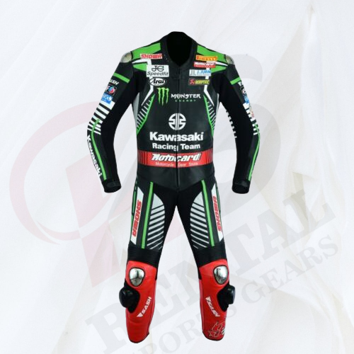 Leon Haslam MotoGP Wsbk 2019 Cowhide Motorcyle Racer Suit CE Padding