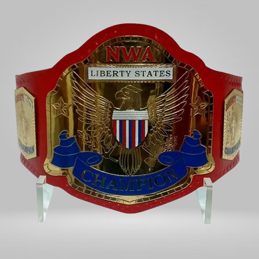 NEW NWA LIBERTY STATES WRESTLING CHAMPIONSHIP BELT REPLICA