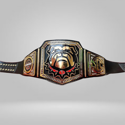 GEORGIA BULLDOG NATIONAL CUSTOMIZED CHAMPIONSHIP TITLE BELT REPLICA 4