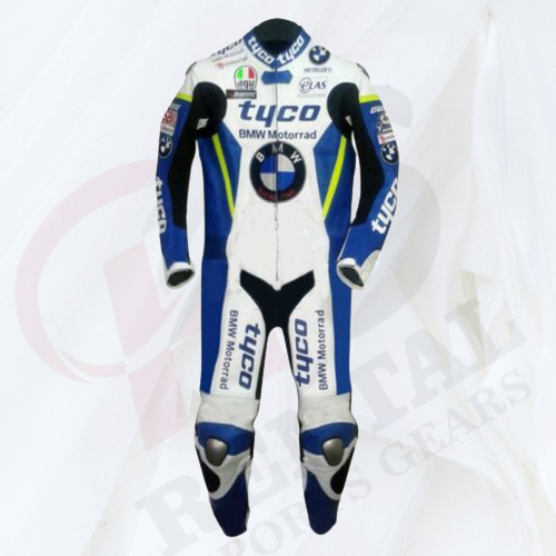 TYCO BMW BSB LEATHER MOTORCYCLE RACE SUIT