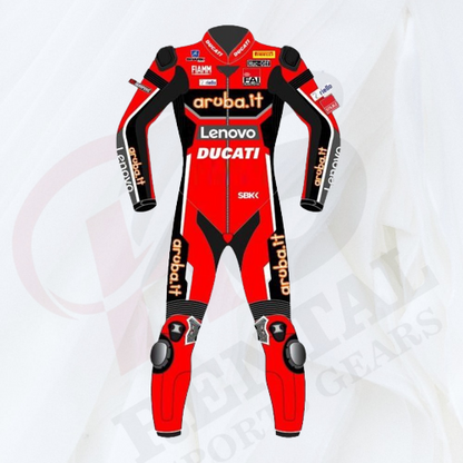 SCOTT REDDING SUIT DUCATI WSBK 2020 Motorbike Leather Suit - Rental Sports