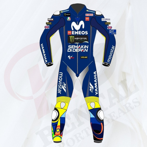 VALENTINO ROSSI MOTORCYCLE YAMAHA LEATHER SUIT