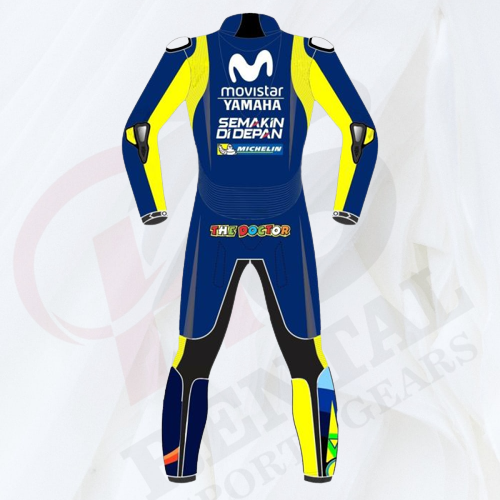 VALENTINO ROSSI MOTORCYCLE YAMAHA LEATHER SUIT