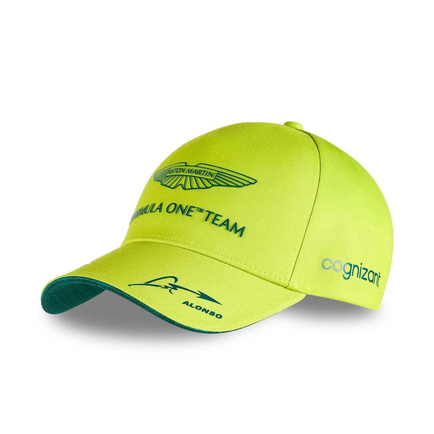 2023 Aston Martin UK F1 Mens Alonso Baseball Cap lime green - Rental Sports