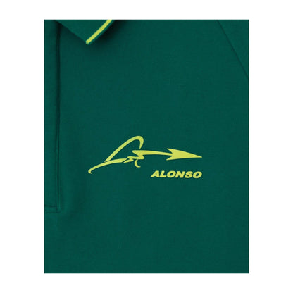 2023 Aston Martin UK F1 Mens Alonso Kimoa Polo shirt green