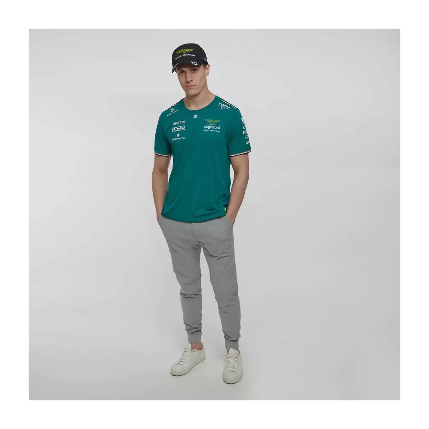 2023 Aston Martin UK F1 Mens Stroll Team T-shirt