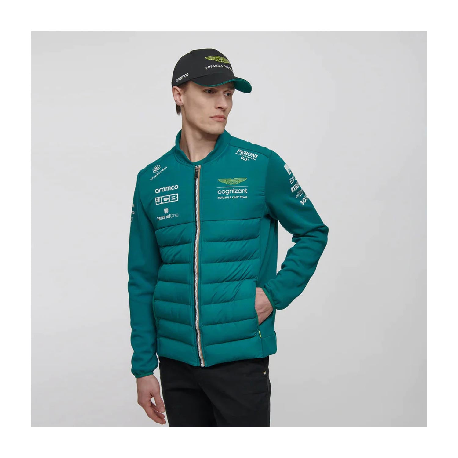 2023 Aston Martin UK F1 Mens Team Hybrid Jacket