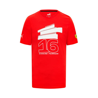 2023 Ferrari F1 Mens Leclerc Driver T-shirt