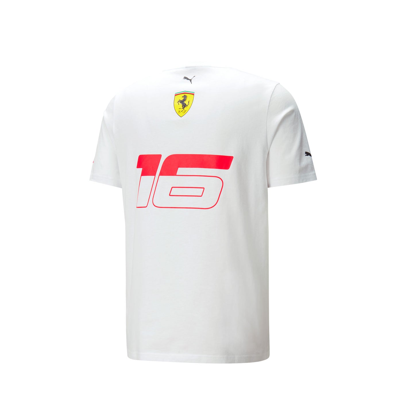 2023 Ferrari F1 Mens Leclerc Monaco T-Shirt white