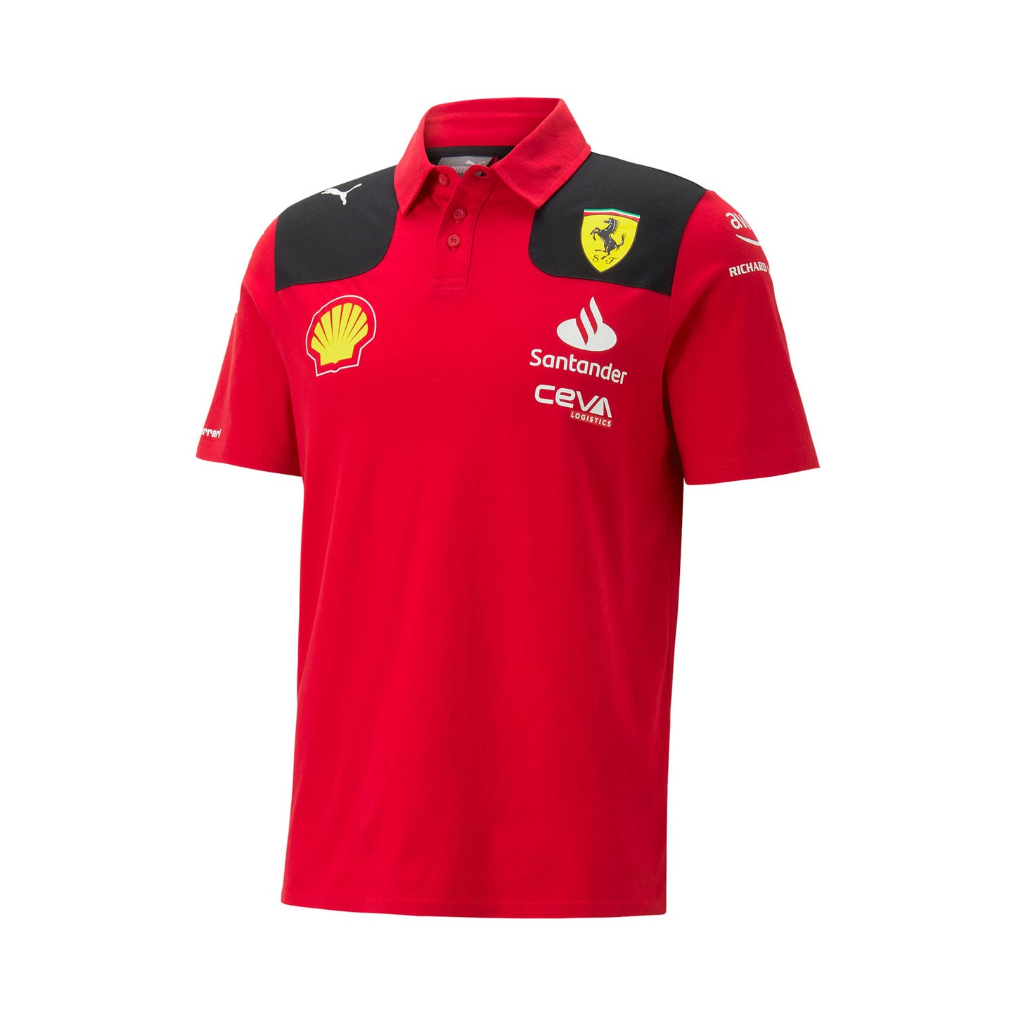 2023 Ferrari Italy F1 Mens Team Polo Shirt red