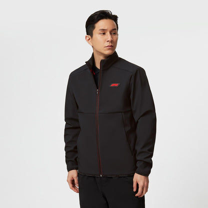 2023 Formula 1 Mens Logo Softshell Jacket Black