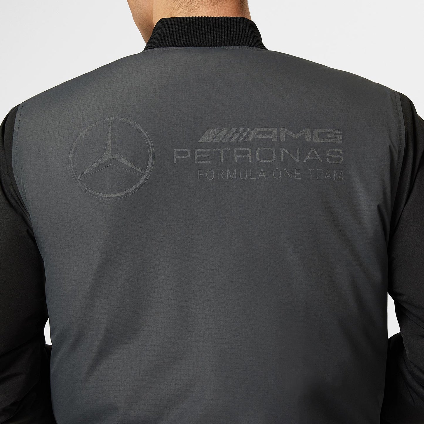 2023 Men's Bomber Grey Mercedes AMG F1 Jacket