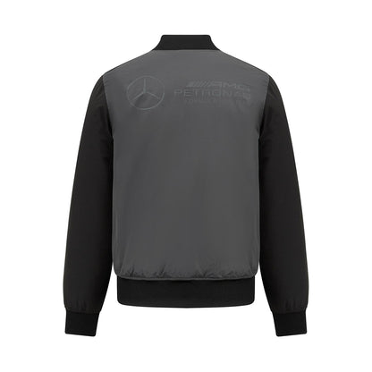 2023 Men's Bomber Grey Mercedes AMG F1 Jacket