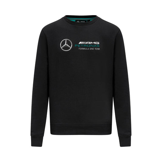 2023 Men's Crew Logo Black Mercedes AMG F1