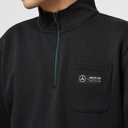 2023 Men's Hoodie 1/4 Zip Pocket Mercedes AMG F1