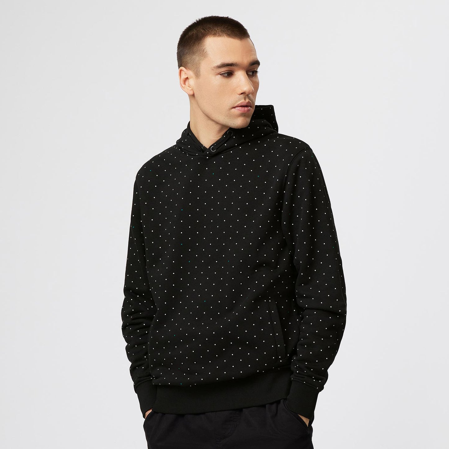 2023 Men's Hoodie Polka Dot Black Mercedes AMG F1