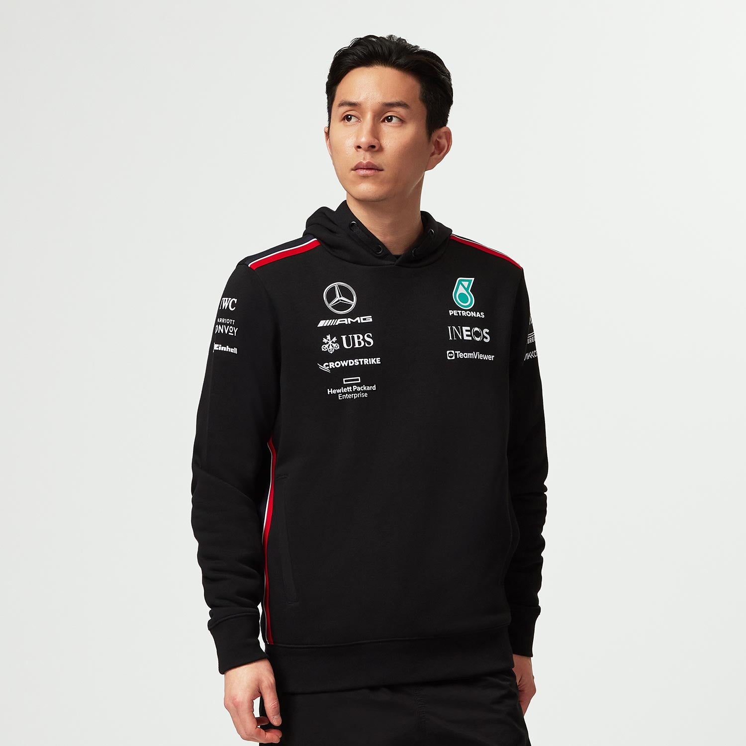 2023 Men's Hoodie Team Black Mercedes AMG F1