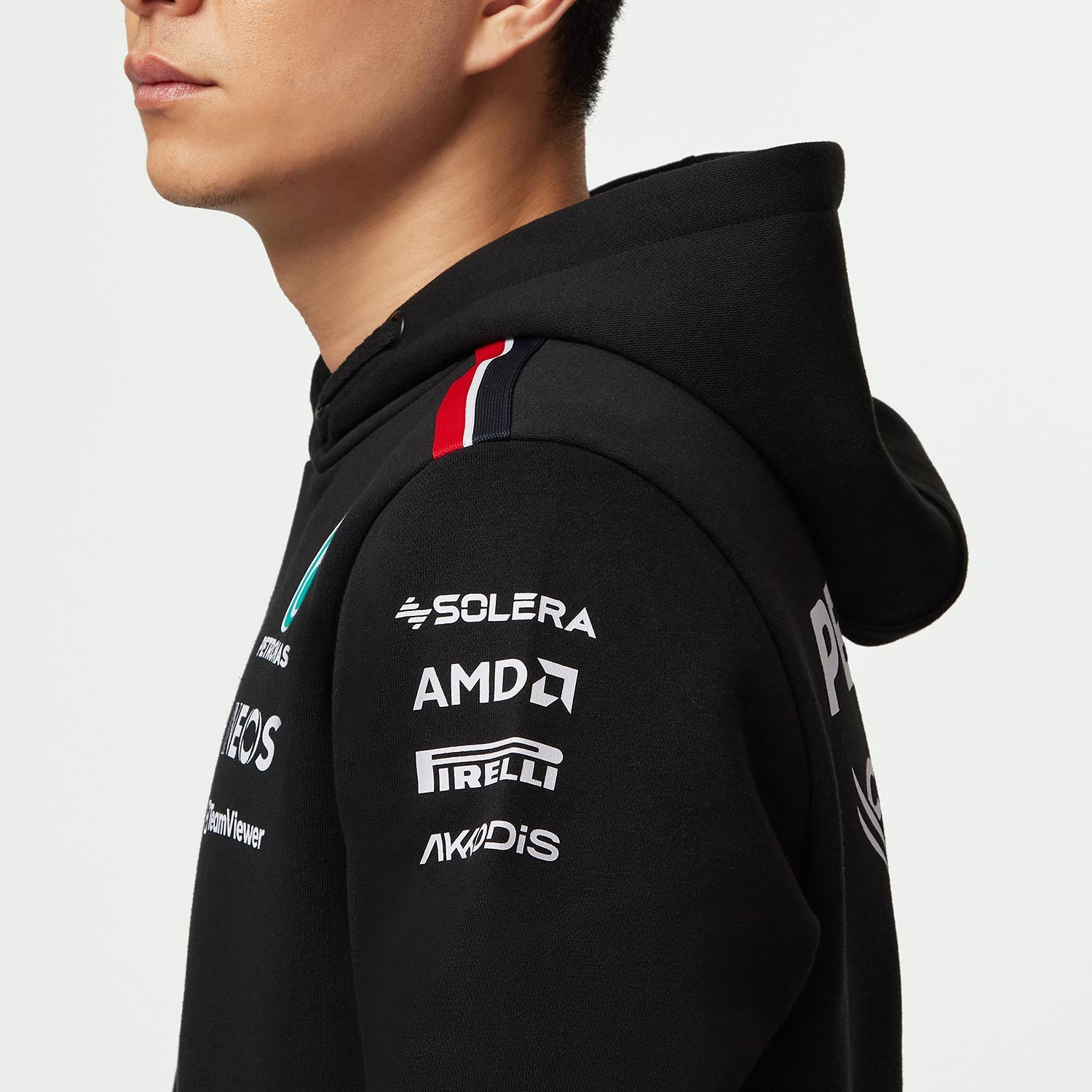 2023 Men's Hoodie Team Black Mercedes AMG F1