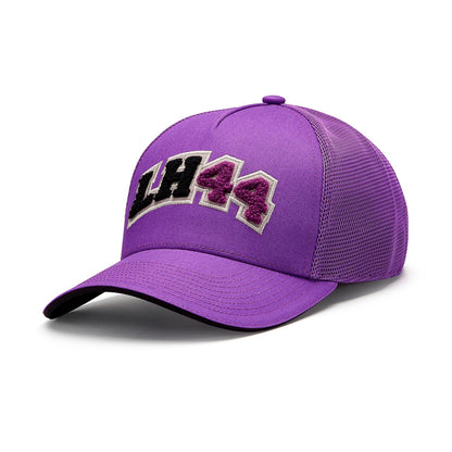 2023 Mercedes AMG Germany F1 Lewis Hamilton Trucker purple Baseball Cap