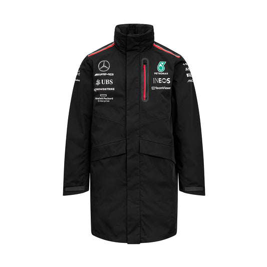 2023 Mercedes AMG Germany F1 Team Mens Rain Jacket Black