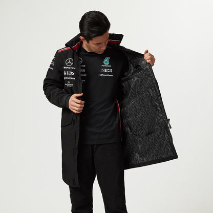 2023 Mercedes AMG Germany F1 Team Mens Rain Jacket Black