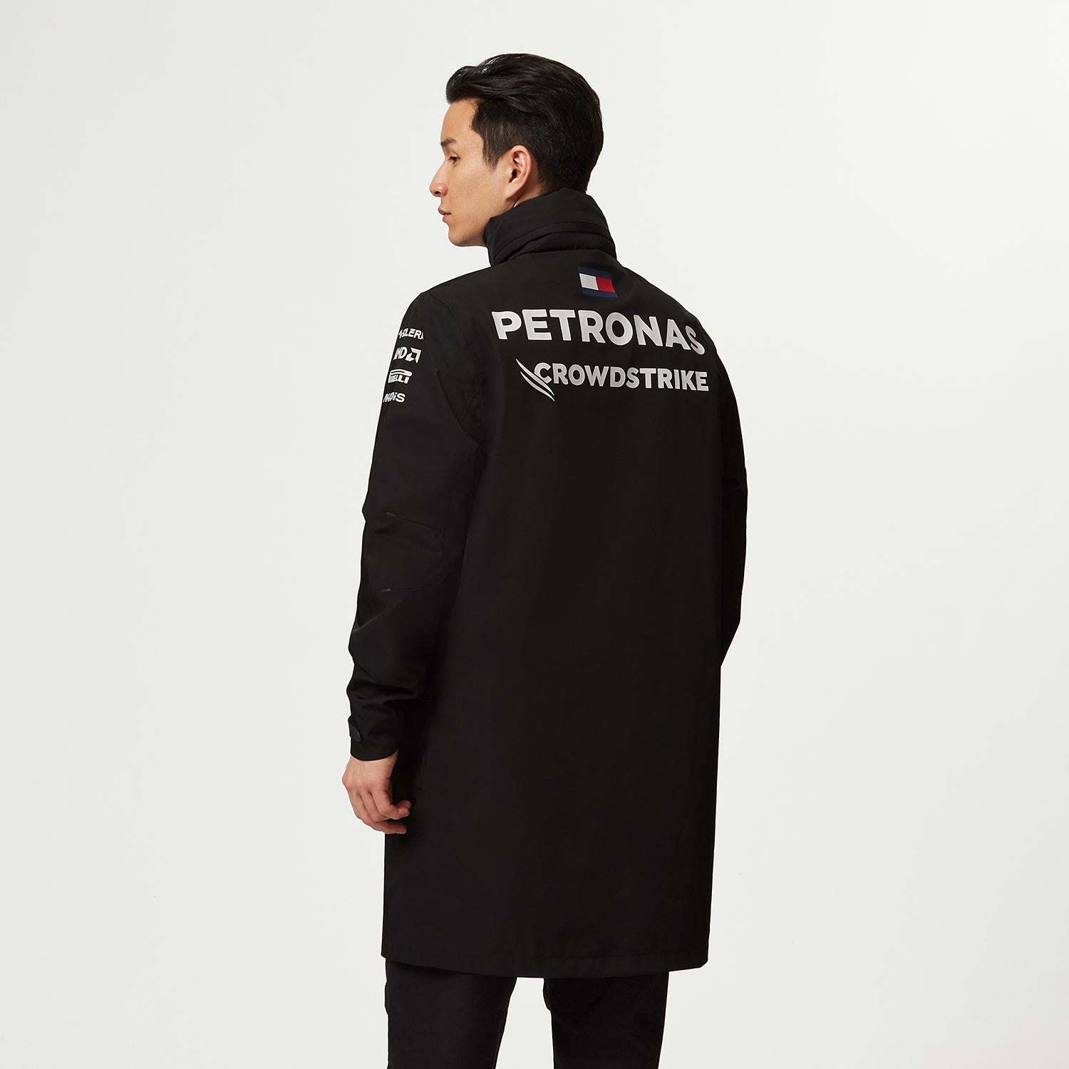 2023 Mercedes AMG Germany F1 Team Mens Rain Jacket Black