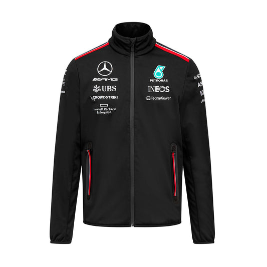 2023 Mercedes AMG Germany F1 Team Mens Softshell Jacket Black
