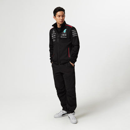 2023 Mercedes AMG Germany F1 Team Mens Softshell Jacket Black