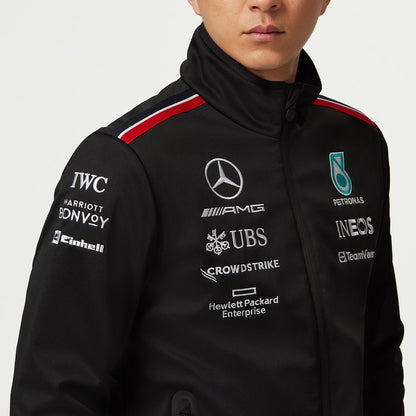 2023 Mercedes AMG Germany F1 Team Mens Softshell Jacket Black