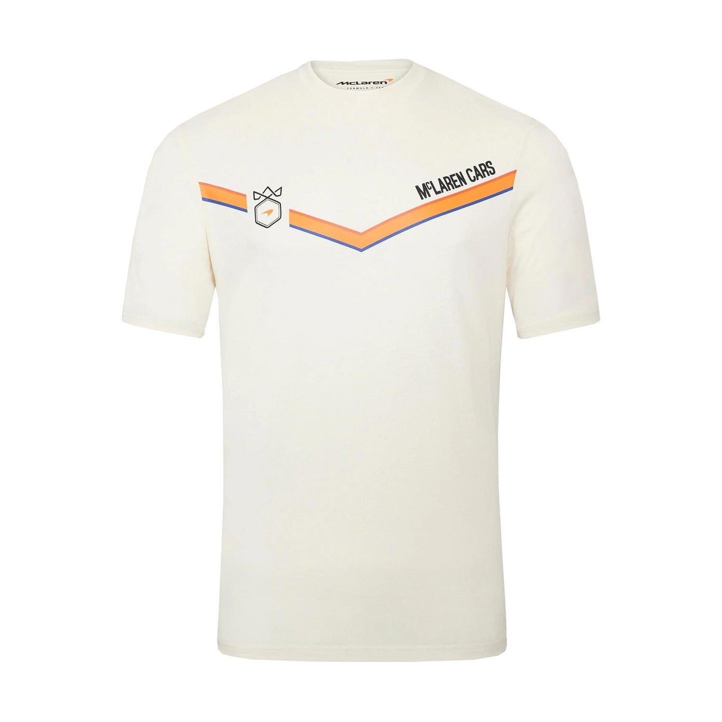 2023 Team McLaren F1 Mens Monaco Triple Crown T-Shirt Ecru