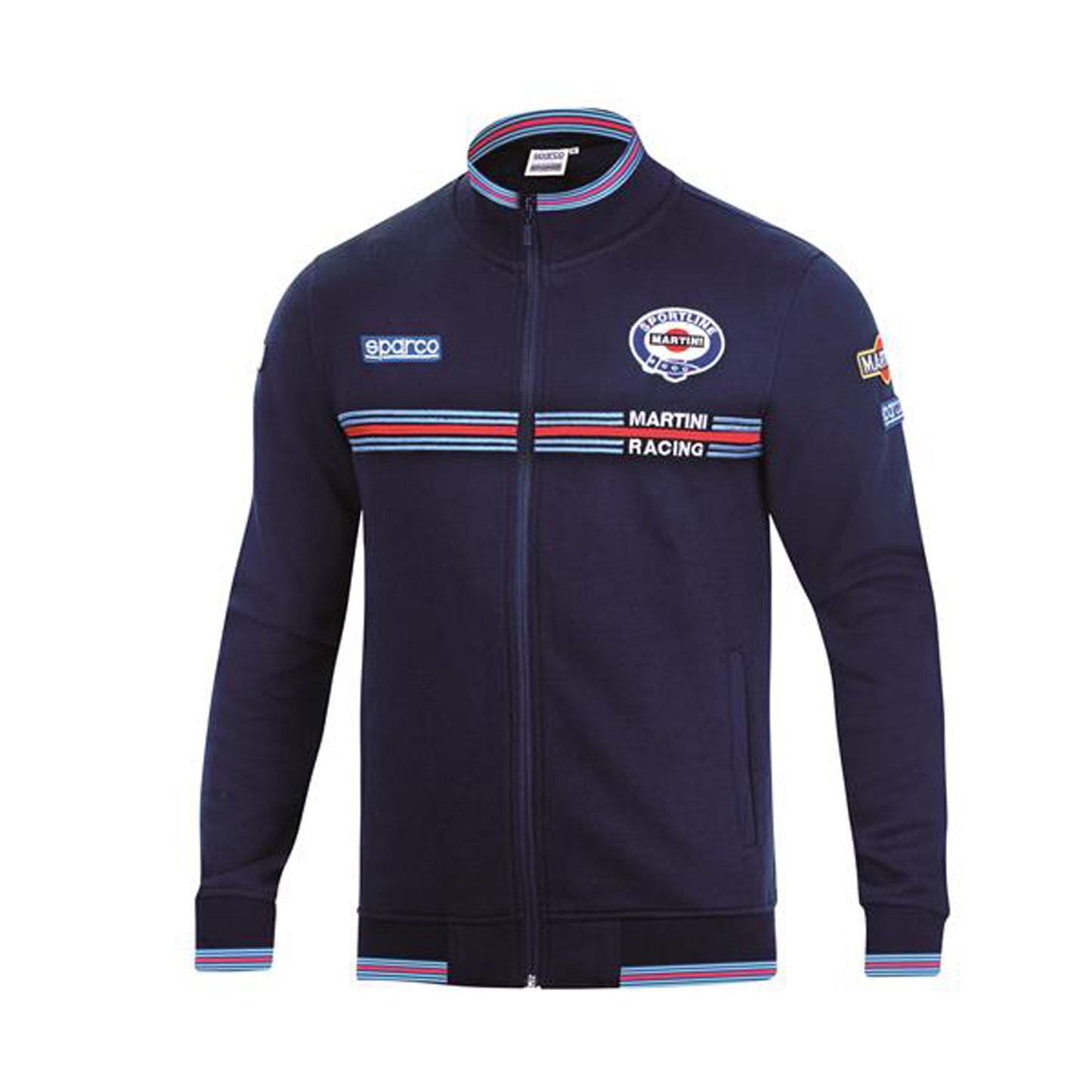 Sparco Italy Mens Martini Racing Full Zip Sweatshirt