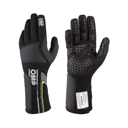 OMP PRO MECH MY21 Mechanic Gloves black (FIA) - Rental Sports