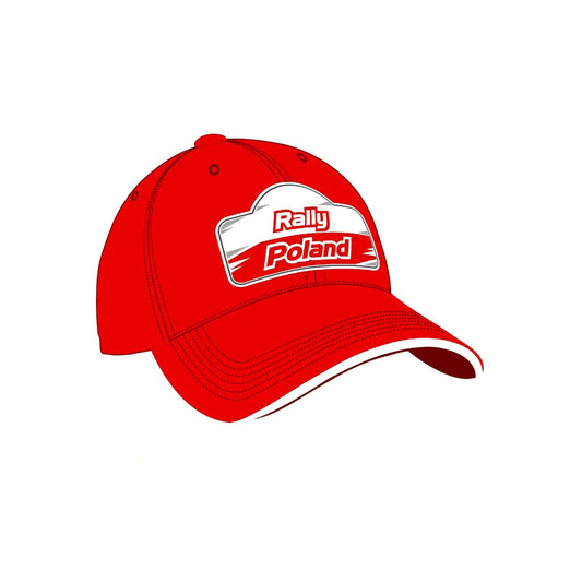 Rally Poland Kids Logo Baseball Cap red
