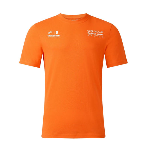 Red Bull Racing F1 2023 Max Verstappen Orange Zandvoort Mens T-shirt