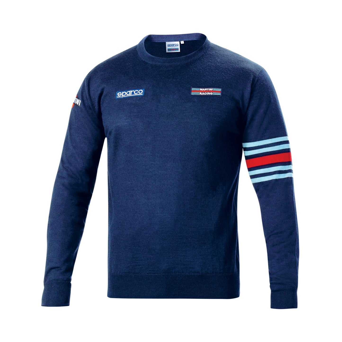 Sparco Italy Mens Martini Crew Sweatshirt Navy Blue