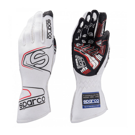 Sparco Race Gloves ARROW RG-7 White (with FIA homologation)