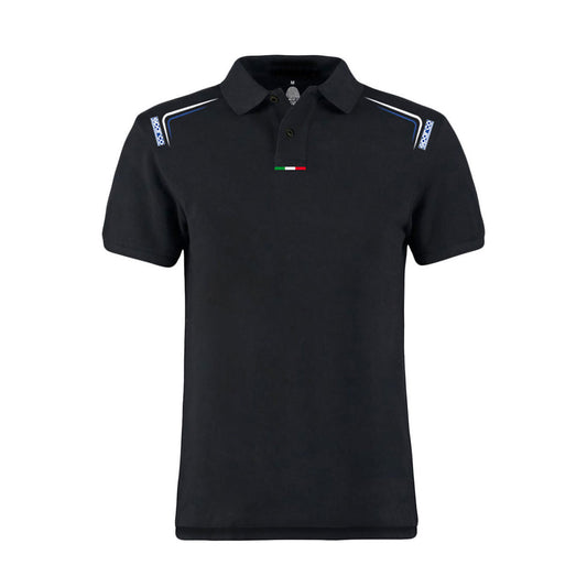 Sparco Italy Skid Mens Polo Shirt Black