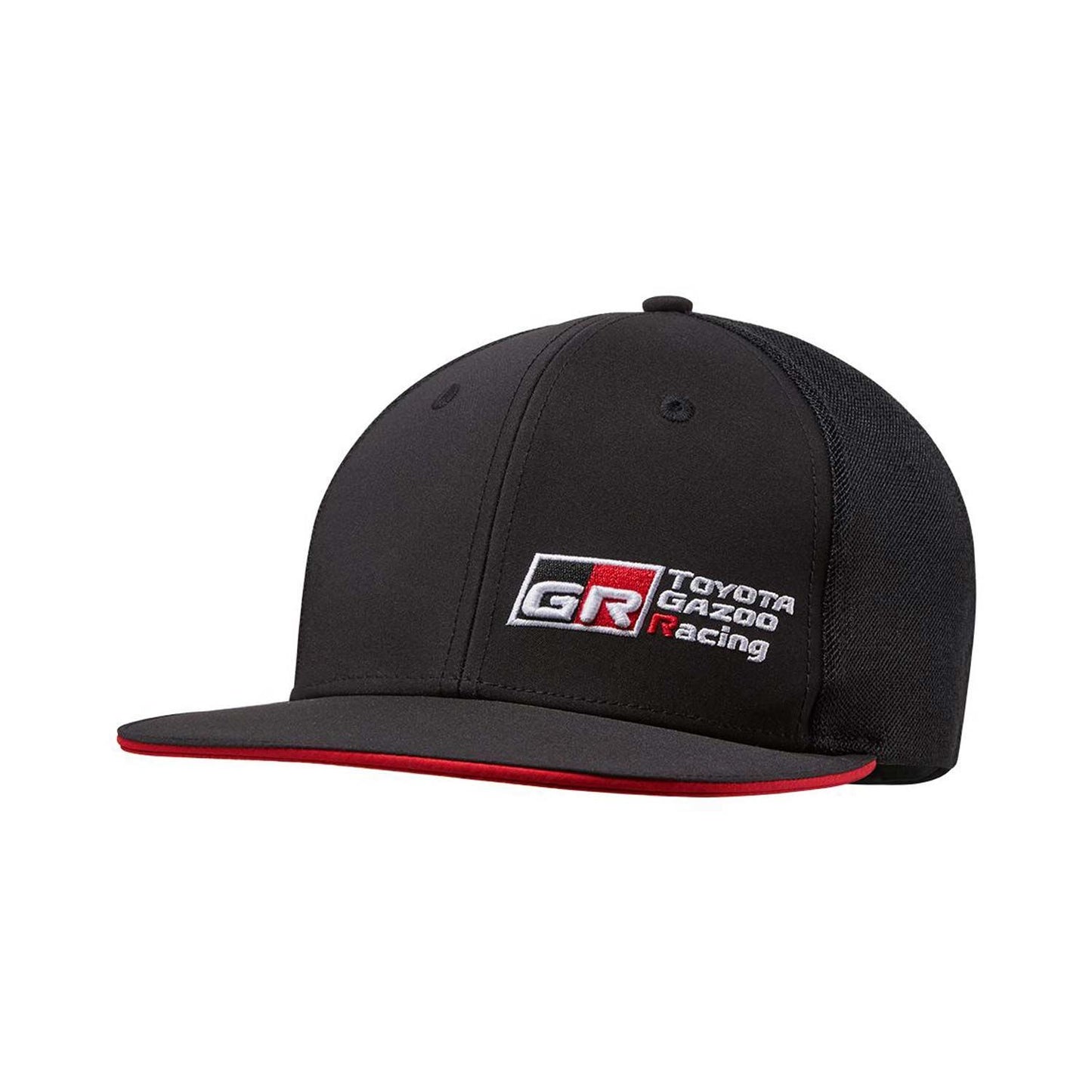 Toyota Gazoo Racing Japan Men's Large Logo Flat Brim Cap Black